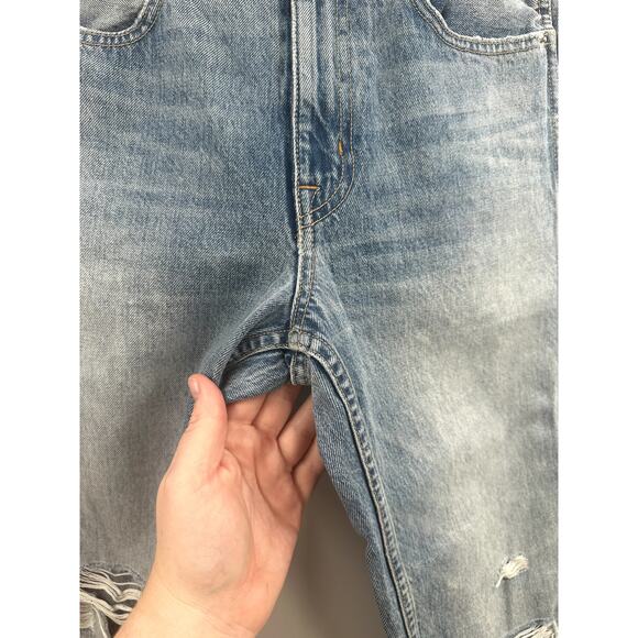 SLVRLAKE Distressed Virgina Slim Jean Size 28 - Picture 4 of 7